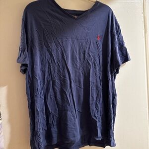Ralph Lauren Dark Blue V-Neck Tee
